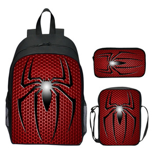 Spider-Man, nuevo modelo, conjunto <span class=keywords><strong>de</strong></span> tres piezas, mochila <span class=keywords><strong>de</strong></span> doble hombro para niños, mochila <span class=keywords><strong>de</strong></span> escuela primaria <span class=keywords><strong>de</strong></span> dibujos animados para jardín <span class=keywords><strong>de</strong></span> infantes, héroe monstruo - Product Image 4