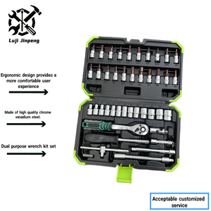 46pcs Vật liệu CR-V ô tô sửa chữa ổ cắm công cụ thiết lập biểu tượng tùy chỉnh dụng cụ cầm tay với trường hợp nhựa và hộp màu OEM hỗ trợ - Product Image 3