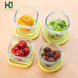 Récipients de stockage des aliments chauffés au micro-ondes personnalisés Boîte à lunch scellée de cuisine en verre borosilicate - Product Image 4