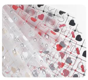 Papier de fleur imperméable en forme de coeur doux Offre Spéciale Bouquet de fête des mères Tanabata papier d'emballage personnalisé en <span class=keywords><strong>film</strong></span> de gelée finition mate - Product Image 4