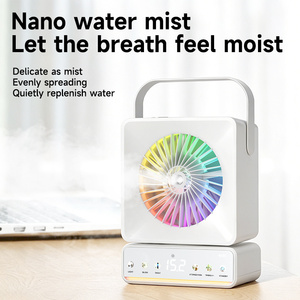 Mini Portable Desktop &amp; Home AC with 7-Color LED Lights <strong>Cooling</strong> <strong>Mist</strong> <strong>Spray</strong> &amp; Music Fan 5 Wind Speed Options - Product Image 3