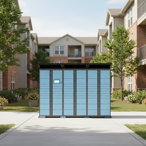 XinJu - Casillero Inteligente para Paquetes con Energía Solar, Estación de Recogida de Paquetes de Bajo Consumo, Quiosco de <span class=keywords><strong>Correos</strong></span> Resistente a la Intemperie para Parques Públicos - Product Image 6