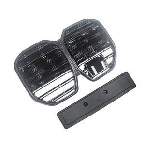 Rejilla delantera de fibra de carbono <span class=keywords><strong>I4</strong></span> G26 de la nueva energía para <span class=keywords><strong>BMW</strong></span> <span class=keywords><strong>I4</strong></span> G26 rejilla negra de doble línea modificada con carbono - Product Image 3