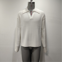 Atellier Julls Odm & Oem, polo en tricot pour homme de haute qualité, printemps et été, manches longues, coupe ajustée, pull-over