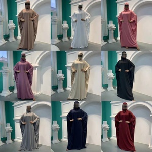 6198# Muslim Head Cover Instant Hijab Bonnet Abaya Muslim Women Prayer Clothes Prayer Dress - Product Image 6