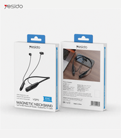 Yesido BT 5.3 Earbud Nirkabel Magnetik Leher dengan Driver Dinamis 10mm, Headphone Leher dengan Kartu TF MP3, Daya Tahan Baterai 100 Jam untuk Olahraga VSP11
