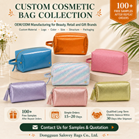 Pochette cosmétique en PU métallisé brillant, trousse de maquillage personnalisable avec logo, organiseur de beauté de voyage, étui à fermeture éclair OEM ODM