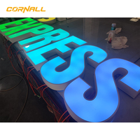 Enseigne LED RGB 3D Lumineuse Extérieure Personnalisée, Panneau Publicitaire sur Mesure avec Indice de Protection IP67