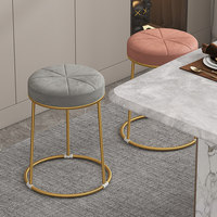 Tabouret de bar empilable en métal moderne de luxe léger, chaise de salle à manger, pouf, petit tabouret de rechange pour la maison et la restauration, sans assemblage