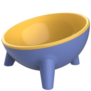 Cuenco de comida para gatos elevado, antideslizante, multifunción, para gatos, con cuenco para agua y aperitivos, forma redonda, material de calidad alimentaria - Product Image 5