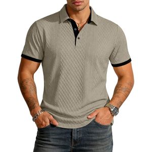 Chemise d'été à manches courtes pour homme FOXA, en coton Oxford respirant, décontractée, pour le golf - Product Image 1