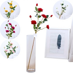 Flores Artificiales de Plástico ZAA CZ-0036-7 - 70 cm de Largo - Arreglos Florales para Decoración del Hogar - Product Image 1