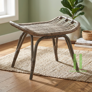 Handmade Rattan <b>Stool</b> Contemporary for Bedroom Living Room Apartment Home Office Directly Crafted Vietnam-High Quality <b>Low</b> Price - Product Image 1