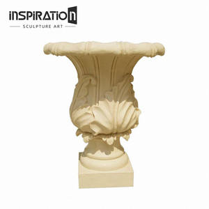 Urne en pierre moulée en vrac, vase classique pour centre commercial, urne en pierre d'art classique européenne, urne en pierre moulée pour manoir - Product Image 3