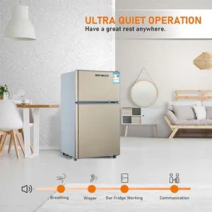 Us Standard Plug Refrigerator Two-door Apartment Household Refrigerator Compact Refrigerator