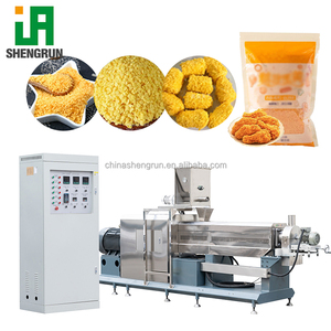 Machine de fabrication de morceaux de <span class=keywords><strong>pain</strong></span> soufflé de qualité alimentaire, ligne de production de morceaux de <span class=keywords><strong>pain</strong></span> Panko extrudés, extrudeuse de morceaux de <span class=keywords><strong>pain</strong></span> blanc - Product Image 1
