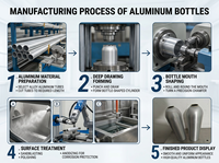 Bouteilles en aluminium imprimées offset et valves à aiguille pour pulvérisation de gaz réfrigérant R134a, emballage de gaz R22