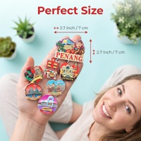 Imán de Refrigerador Personalizado en Forma de Corazón, Decoración para el Hogar, Adhesivo Magnético para Refrigerador, Recuerdos