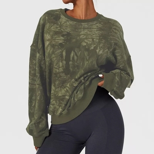 BCX6475 <span class=keywords><strong>sweat</strong></span>-shirt ample <span class=keywords><strong>Tie</strong></span> <span class=keywords><strong>Dye</strong></span> pour femmes, hauts à la mode, manches longues, oversize, Top décontracté, col ras du cou, manches longues - Product Image 3