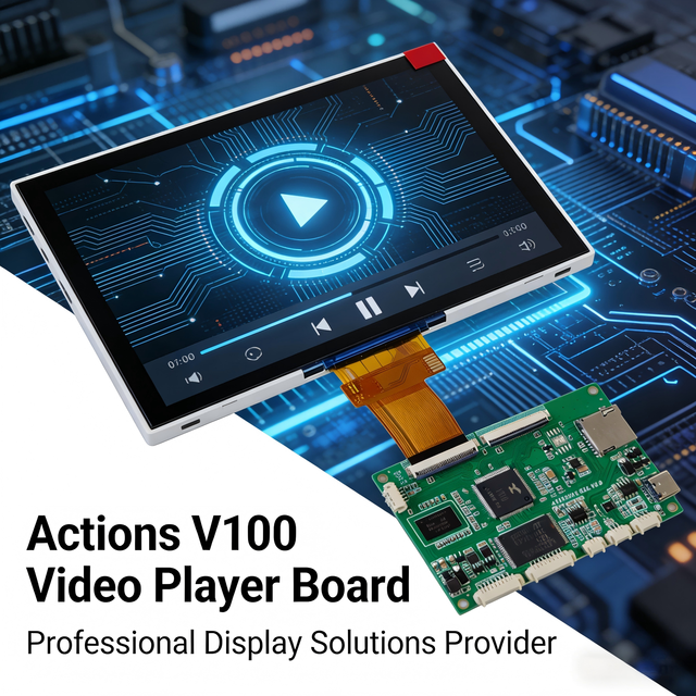 Actions V100 MIPS Board H264 MPEG Audio Video Decoding MP4 MP5 Solution Multimedia Video Audio Player Board for Video Player