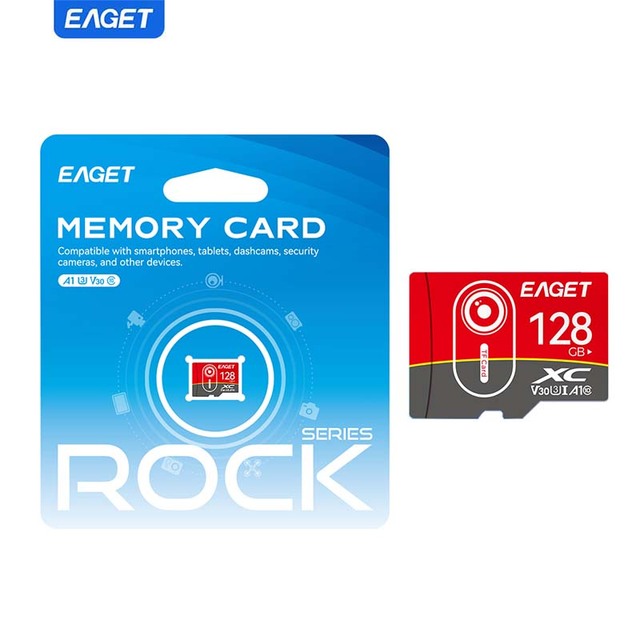 EAGET Wholesale 16GB 64GB 128GB 256GB Tarjeta SD Memory Card True Capacity Class 10 U1U3 100MB/S Custom Logo Carte SD TF Card