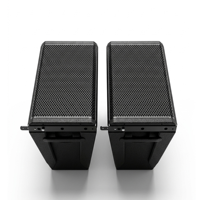 HDL 28 Système de sonorisation professionnel pour scène et concert, enceinte 200W en bois, Line Array actif avec fonction passive pour église