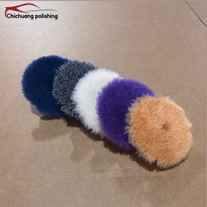 Meilleures ventes : Disques de polissage de voiture double face de 5 pouces, 100% laine CR, forme ronde, personnalisables OEM, tampons de lustrage de 5 pouces - Product Image 5