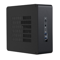 Boîtier de contrôle industriel pour mini-PC de bureau en alliage d'aluminium SKTC TA80, HTPC, prend en charge la placement horizontal, compatible avec les cartes mères ITX