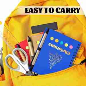 Custom Logo Spiral Steno Notebook with Paper Cover Suitable for Students Adults with <b>Sticky</b> Notes and Colored Index <b>Tabs</b> - Product Image 5