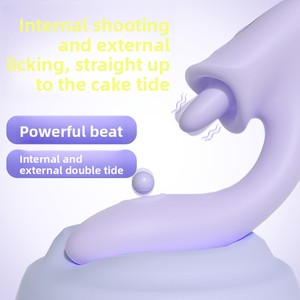 Vibrador Estimulador de Lengua y Punto G, Color Morado y Rojo, 30 Unidades por Caja, Juguetes Sexuales Femeninos para Adultos, Venta al Por Mayor de Fábrica - Product Image 1