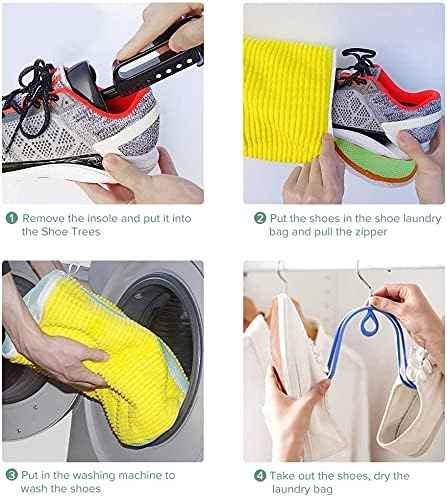 Shoes Washing Machine Bag Fluffy Fibes Keep 360° Wap-aound