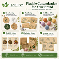 Kit de culture de Myosotis en gros avec bombe de semences et tablette de terreau pour boîte cadeau de jardinage e-commerce