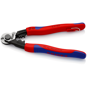Knipex 95 62 190 T BK ตัดเชือกลวดเหล็กปลอมแปลงที่มีส่วนประกอบหลายอย่างพร้อมวงแหวนผูก - Product Image 2