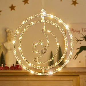 Guirlande lumineuse décorative pour décoration intérieure <span class=keywords><strong>de</strong></span> vacances <span class=keywords><strong>Led</strong></span> Star Rotation Garden Street Fairy Lights New Year - Product Image 3