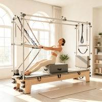 Machine combinée Pilates Reformer et Trapeze Table en bois d'érable de haute qualité, avec tour complète, de qualité professionnelle, durable et sûre, Body Essence