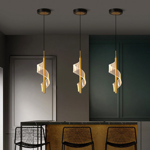 <span class=keywords><strong>Lustre</strong></span> LED de décoration d'intérieur moderne pour villa, maison, hall d'hôtel, salon, salle à manger, escalier - Product Image 3