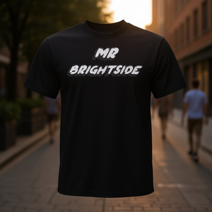 Camiseta Mr Brightside negra con cuello redondo, unisex, talla mediana para adultos - Product Image 3