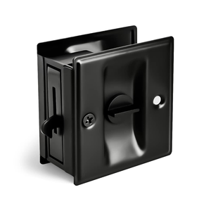 Cerradura de Puerta Oculta con Logotipo Personalizado, Cerradura de Puerta de Acero Inoxidable Cuadrada Negra Mate, <span class=keywords><strong>Mini</strong></span> Cerradura de Embutir para Dormitorio, Hogar y Hotel - Product Image 1