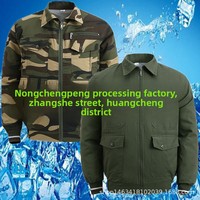 Camouflage climatisé pour hommes équipé d'un ventilateur de refroidissement Rechargeable résistant aux plis Vêtements de