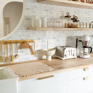 Azulejo de vidrio 3D de resina epoxi inteligente, azulejo de mosaico de <span class=keywords><strong>vinilo</strong></span> brillante blanco subterráneo moderno para baño de <span class=keywords><strong>cocina</strong></span> - Product Image 5