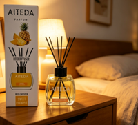 Diffuseur de parfum pour voiture écologique 120 ml, diffuseur à bâtonnets d'huiles essentielles sans flamme, purificateur d'air