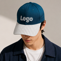 Casquette de baseball en coton 100% avec broderie de logo personnalisé, multicolores, fermeture à boucle métallique réglable, unisexe, adulte, toutes saisons