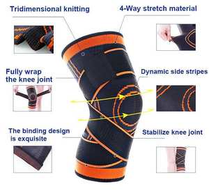Rodillera Deportiva Transpirable con Soporte Elástico Ajustable y Doble Vendaje - Product Image 2