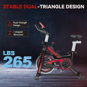 Bicicleta <span class=keywords><strong>de</strong></span> <span class=keywords><strong>Spinning</strong></span> Profesional <span class=keywords><strong>de</strong></span> Acero con Altura Ajustable, Bicicleta Estática Vertical <span class=keywords><strong>para</strong></span> Gimnasio - Product Image 5