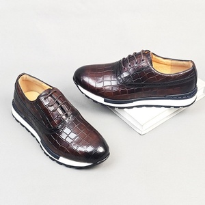Chaussures Brogue Décontractées Britanniques en Cuir Véritable pour Hommes, Tendance Vintage, Respirantes et Durables, en Cuir de Vachette Première Couche, Idéales pour le Printemps - Product Image 3