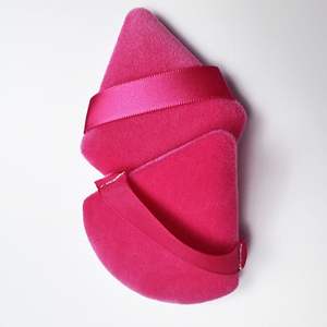 गुलाबी काले ढीले पाउडर पुफ मखमल के साथ चेहरे पाउडर कंटेनर के लिए गुलाबी काला ढीला पाउडर प्यूफ कस्टम लोगो - Product Image 3