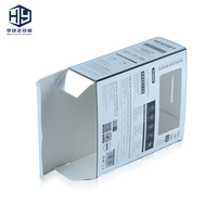 Boîte d'emballage en carton avec fenêtre transparente et logo personnalisé pour écouteurs sportifs sans fil Bluetooth, emballage de vente au détail