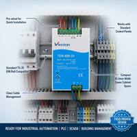 Alimentation industrielle 480W 24V 20A sur rail DIN, CA-CC, sortie unique, PFC actif, 92,5% d'efficacité élevée, protection complète, CE