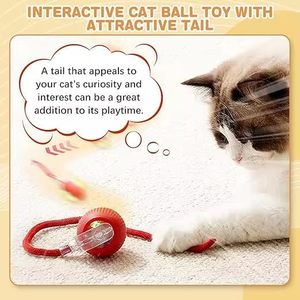 PAWFECT™ <b>Interactive</b> LED Cat <b>Toy</b> Ball USB Rechargeable Motion Activated Rolling <b>Toy</b> <b>for</b> Cats - Product Image 4