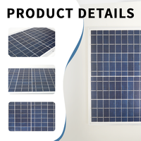 Panneau photovoltaïque PERC durable 250*330MM avec une efficacité de 22,4% pour les solutions d'éclairage solaire intelligent